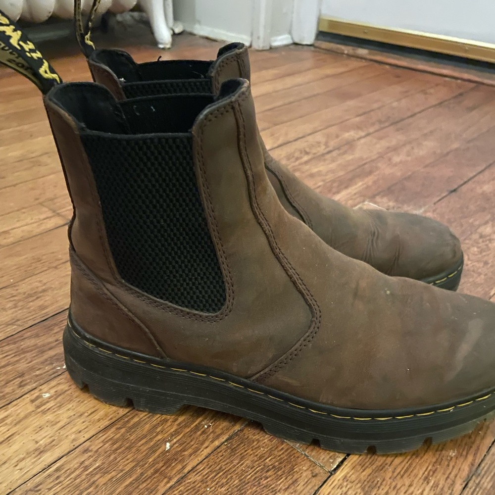 Dr. Marten Leather Pull On Chelsea Boots